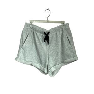 PINK Victoria’s Secret Gray Lounge Shorts Drawstring Sz L